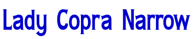 Lady Copra Narrow шрифт